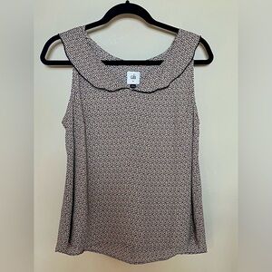 CAbi Stellar Sleeveless Blouse Micro Star Print NWOT
